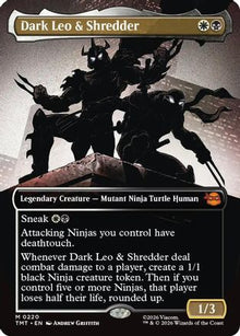{@R} Dark Leo & Shredder (Borderless) [TMT 220]