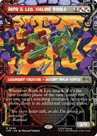Raph & Leo, Sibling Rivals (Showcase) [TMT 249]  Foil