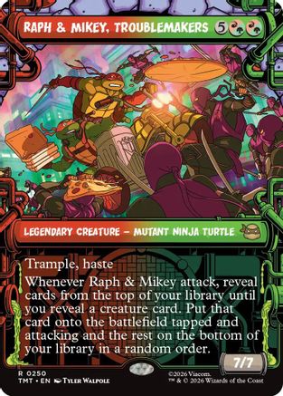 Raph & Mikey, Troublemakers (Showcase) [TMT 250]  Foil