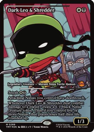 Dark Leo & Shredder (Showcase) [TMT 289]  Foil