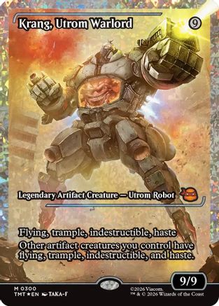 Krang, Utrom Warlord (Showcase) (Fracture Foil) [TMT 300]  Foil