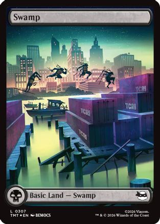 Swamp (0307) (Surge Foil) [TMT 307]  Foil