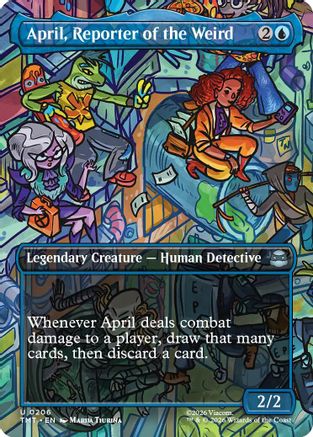 April, Reporter of the Weird (Borderless) [TMT 206]  Foil