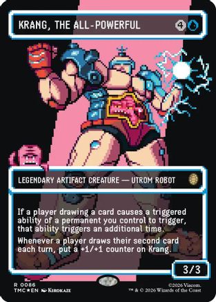 Krang, the All-Powerful (Borderless) (Surge Foil) [TMC 086]  Foil