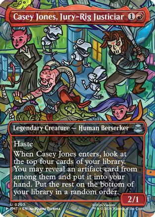Casey Jones, Jury-Rig Justiciar (Borderless) [TMT 207]