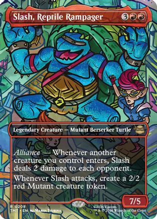 Slash, Reptile Rampager (Borderless) [TMT 208]  Foil