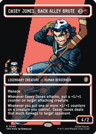 Casey Jones, Back Alley Brute (Borderless) (Surge Foil) [TMC 090]  Foil