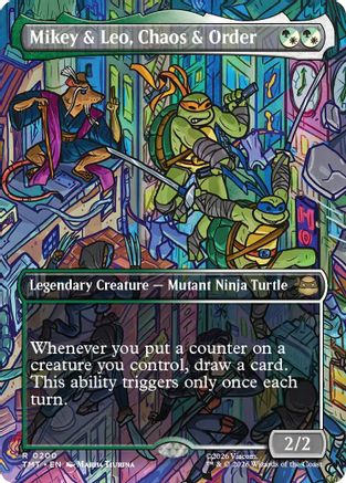Mikey & Leo, Chaos & Order (Borderless) [TMT 200]  Foil