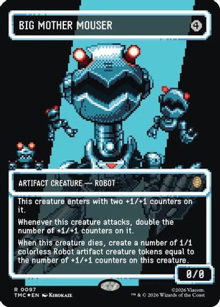 Big Mother Mouser (Borderless) (Surge Foil) [TMC 097]  Foil