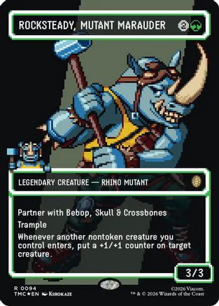 Rocksteady, Mutant Marauder (Borderless) (Surge Foil) [TMC 094]  Foil