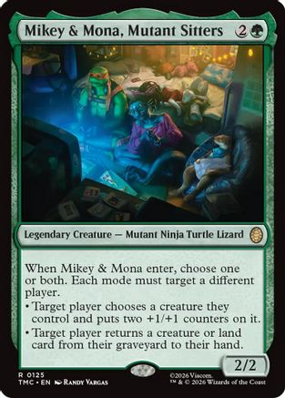 Mikey & Mona, Mutant Sitters [TMC 125]