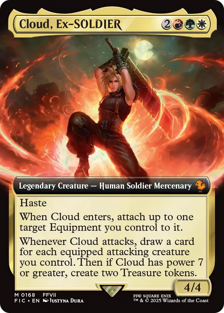 {R} Cloud, Ex-SOLDIER (Extended Art) [FINAL FANTASY Commander][FIC 168]