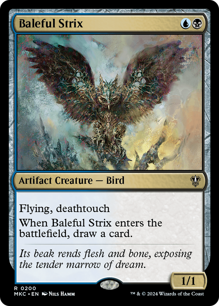 {R} Baleful Strix [Murders at Karlov Manor Commander][MKC 200]