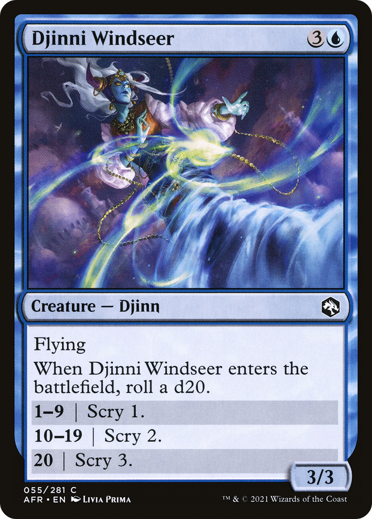 {C} Djinni Windseer [Dungeons & Dragons: Adventures in the Forgotten Realms][AFR 055]
