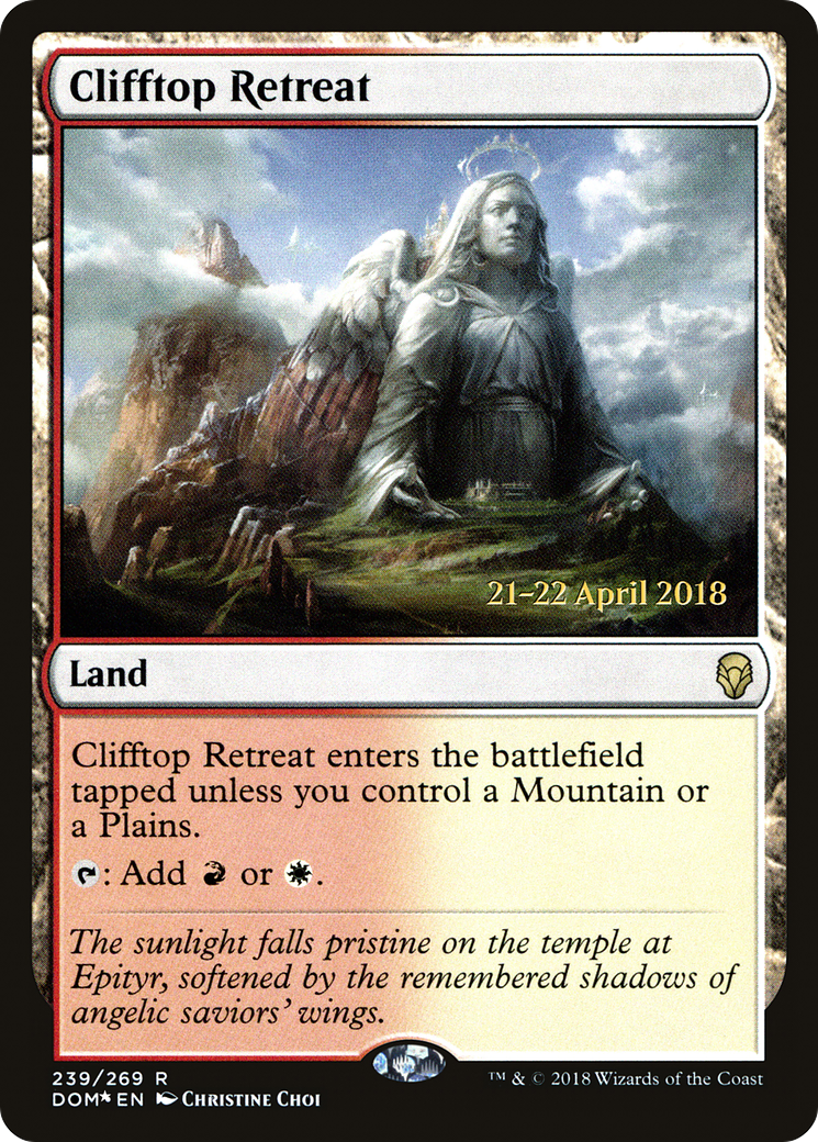{R} Clifftop Retreat [Dominaria Prerelease Promos][PR DOM 239]