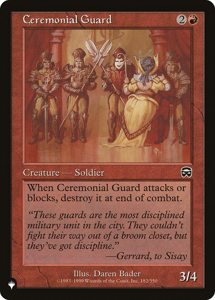 Ceremonial Guard [LIST 182/350]