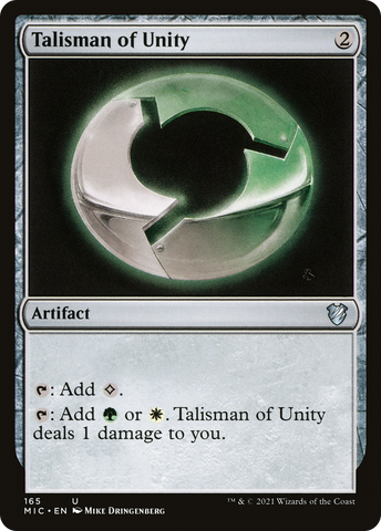 {C} Talisman of Unity [Innistrad: Midnight Hunt Commander][MIC 165]