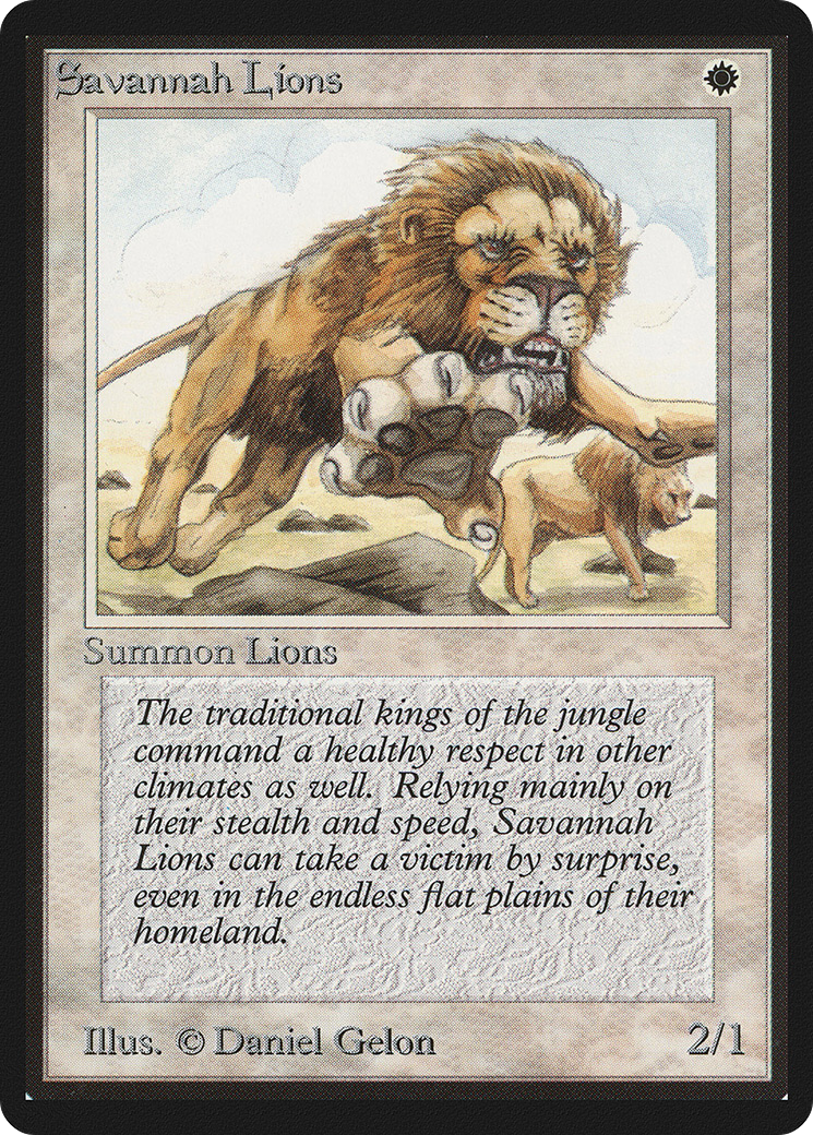 {R} Savannah Lions [Beta Edition][LEB 039]