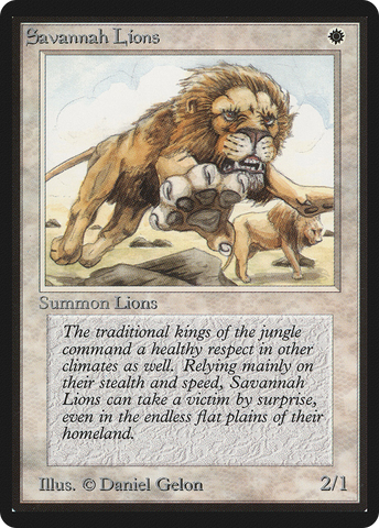 {R} Savannah Lions [Beta Edition][LEB 039]