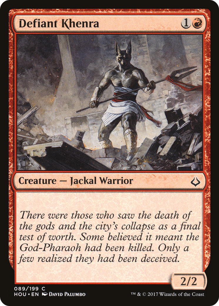 {C} Defiant Khenra [Hour of Devastation][HOU 089]