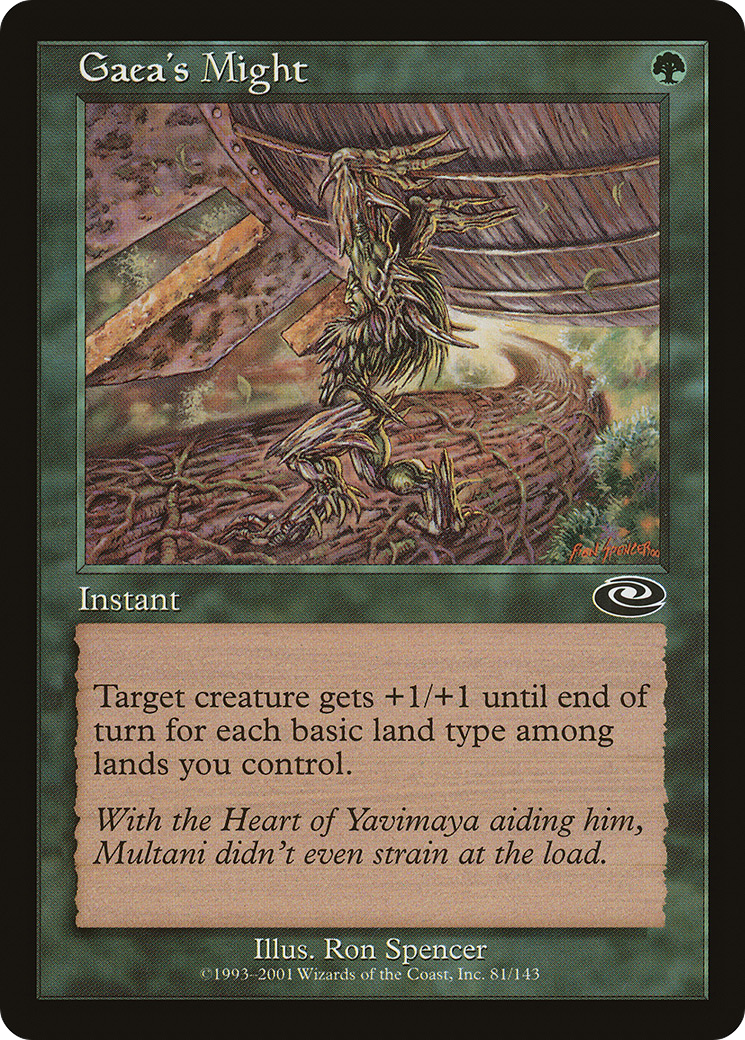 {C} Gaea's Might [Planeshift][PLS 081]