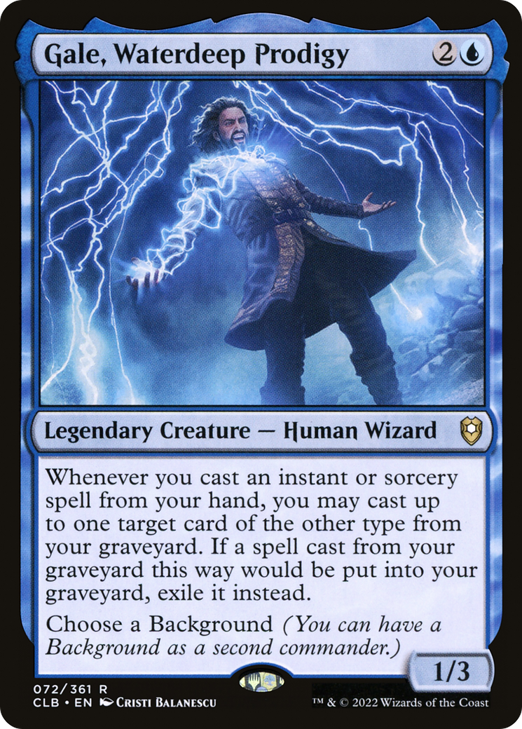 {R} Gale, Waterdeep Prodigy [Commander Legends: Battle for Baldur's Gate][CLB 072]