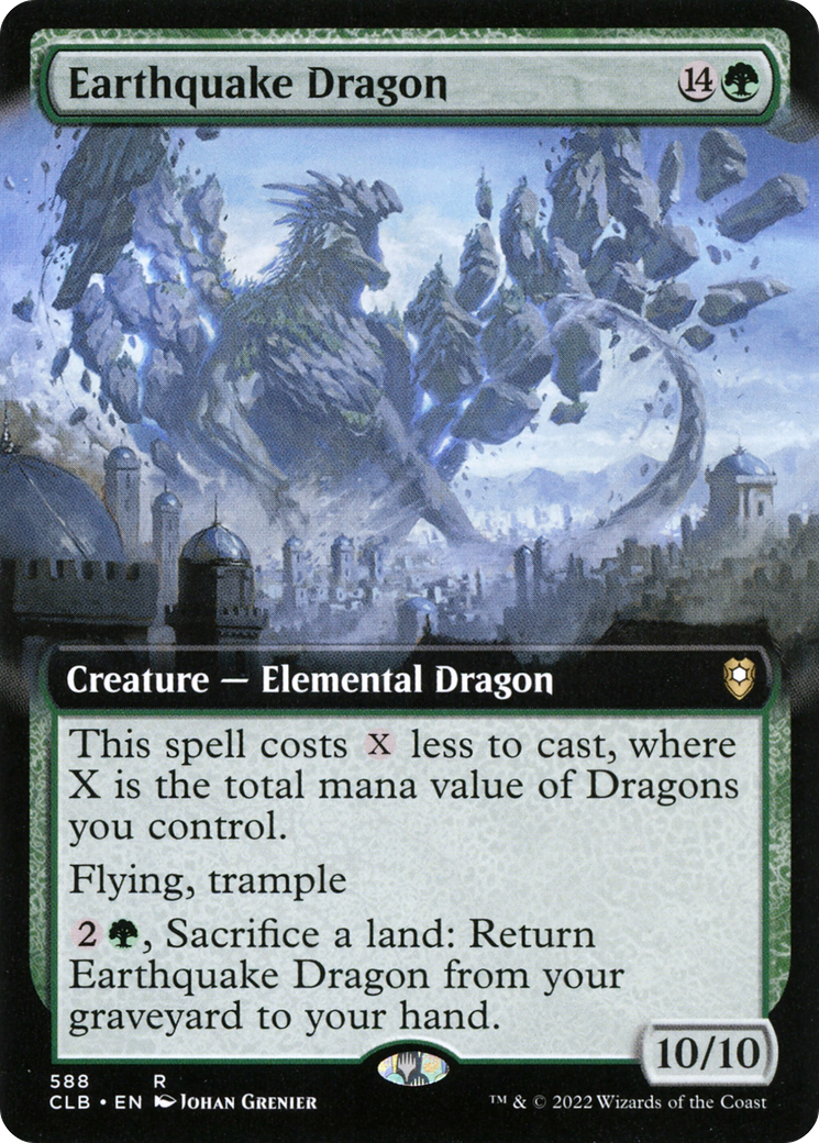 {R} Earthquake Dragon (Extended Art) [Commander Legends: Battle for Baldur's Gate][CLB 588]