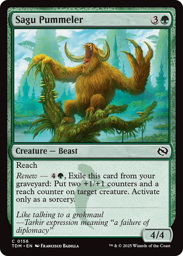 {@C} Sagu Pummeler [Tarkir: Dragonstorm][TDM 156]