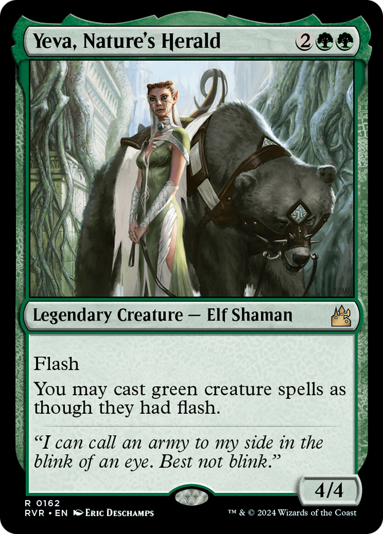 {R} Yeva, Nature's Herald [Ravnica Remastered][RVR 162]