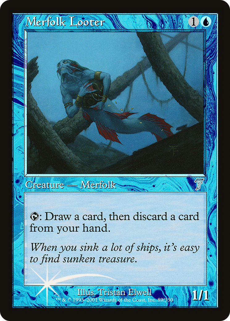 {C} Merfolk Looter [Seventh Edition][7ED 089]
