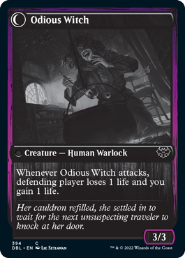 {C} Ragged Recluse // Odious Witch [Innistrad: Double Feature][DBL 394]