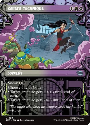 Karai's Technique (Showcase) [TMT 244]  Foil