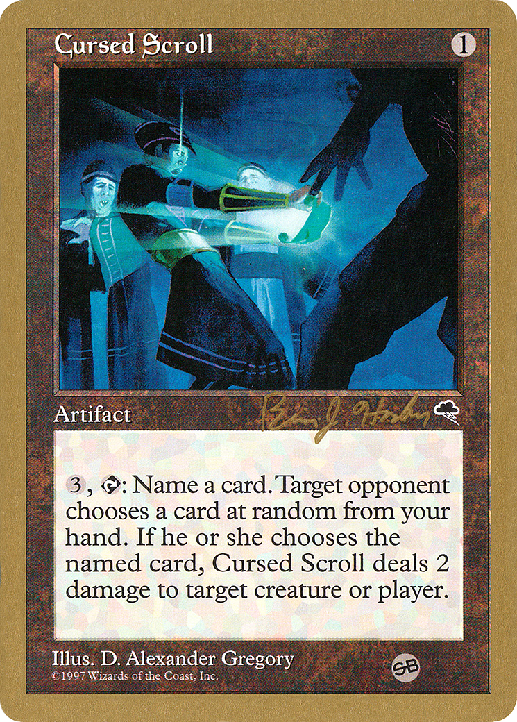 {R} Cursed Scroll (Brian Hacker) (SB) [World Championship Decks 1998][GB WC98 BH281SB]