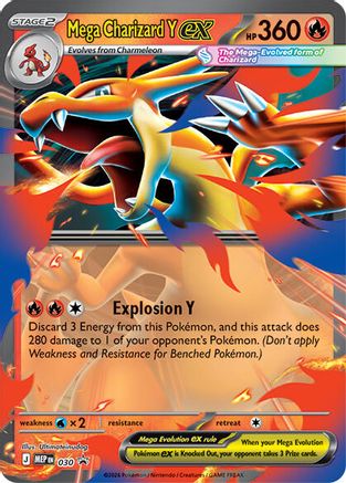 [PKM] Mega Charizard Y ex 030  - Holofoil ME Mega Evolution Promo - Promo