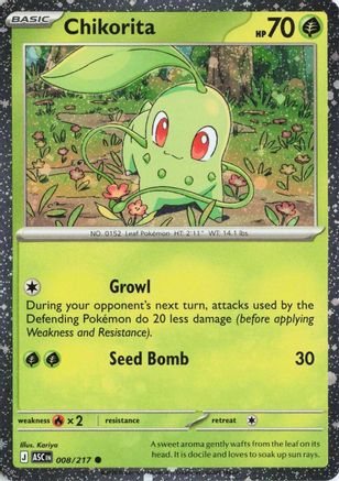 [PKM] Chikorita (Cosmos Holo) - 8/null [Miscellaneous Cards & Products] Holofoil
