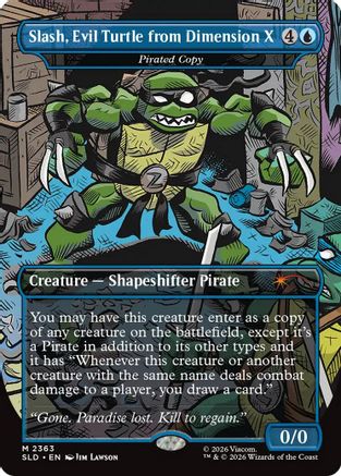 {R} Slash, Evil Turtle from Dimension X - Pirated Copy [SLD 2363]