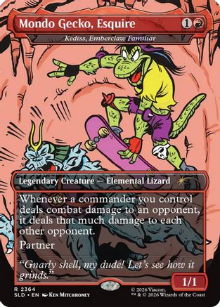 Mondo Gecko, Esquire - Kediss, Emberclaw Familiar [SLD 2364]