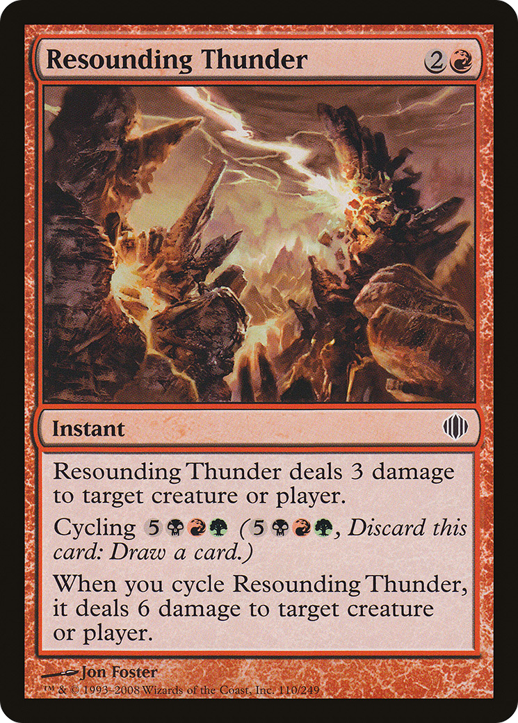 {C} Resounding Thunder [Shards of Alara][ALA 110]
