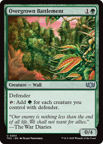 {C} Overgrown Battlement [Tarkir: Dragonstorm Commander][TDC 264]