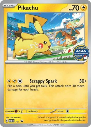 [PKM] Pikachu (Asia Championship Series 23-24) (101) [SV Scarlet & Violet Promo Cards]