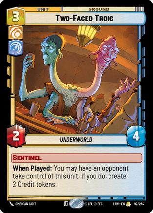 Two-Faced Troig (92/264) - A Lawless Time