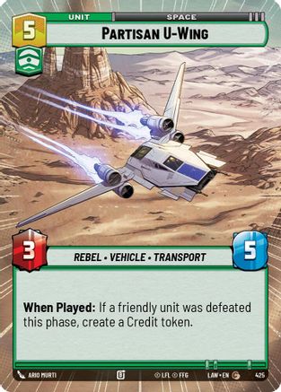 Partisan U-Wing (Hyperspace) (425) - A Lawless Time