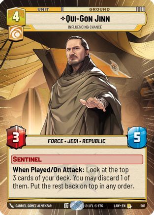 Qui-Gon Jinn - Influencing Chance (Hyperspace) (501) - A Lawless Time