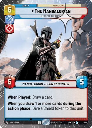 The Mandalorian - Let's See The Puck (Hyperspace Foil) (554) - A Lawless Time Foil