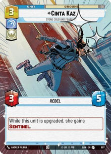 Cinta Kaz - Stone Cold and Fearless (Hyperspace Foil) (607) - A Lawless Time Foil