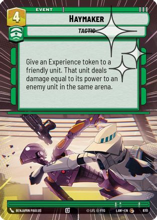 Haymaker (Hyperspace Foil) (670) - A Lawless Time Foil