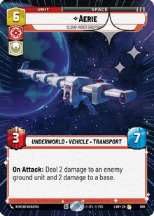 Aerie - Cloud-Rider Dropship (Hyperspace Foil) (686) - A Lawless Time Foil