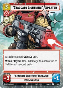 "Staccato Lightning" Repeater (Hyperspace Foil) (689) - A Lawless Time Foil