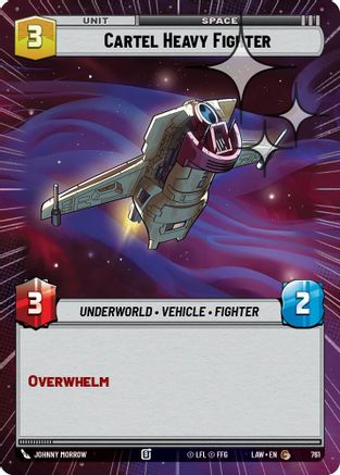 Cartel Heavy Fighter (Hyperspace Foil) (761) - A Lawless Time Foil