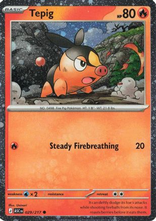 [PKM] Tepig (Cosmos Holo) (029/217) Holofoil [Miscellaneous Cards & Products]
